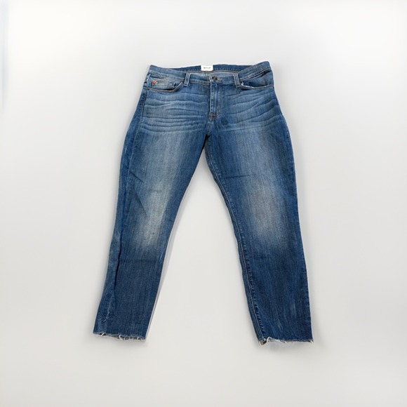 Hudson Nico Straight Ankle Jeans Mid Rise Journey Home Dark Wash Denim Womens 30 - Picture 4 of 9